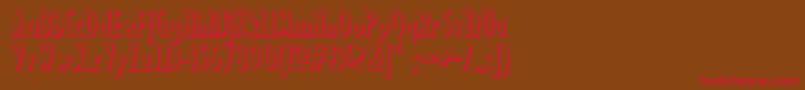 Ricks Font – Red Fonts on Brown Background