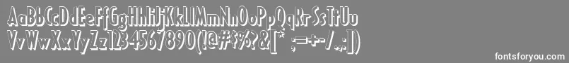 フォントRicks – 灰色の背景に白い文字