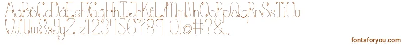Eden Font – Brown Fonts on White Background