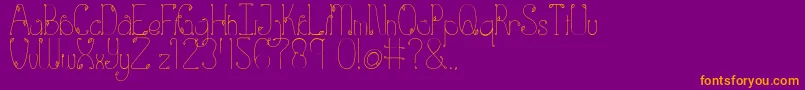 Eden Font – Orange Fonts on Purple Background