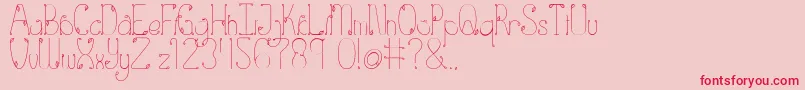 Eden Font – Red Fonts on Pink Background