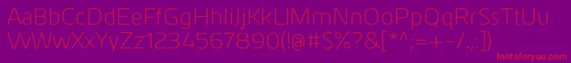 More about KuroLight Font KuroLight Font – Red Fonts on Purple Background