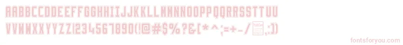 Police SlimfitCollegeDemo – polices roses sur fond blanc