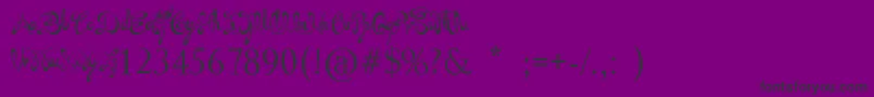 TheDailyBread Font – Black Fonts on Purple Background