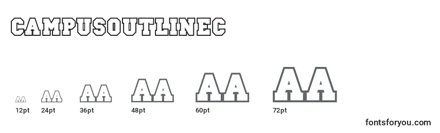 Campusoutlinec Font Sizes
