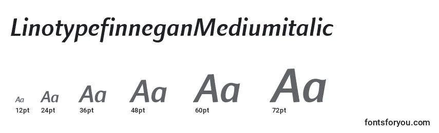 Размеры шрифта LinotypefinneganMediumitalic