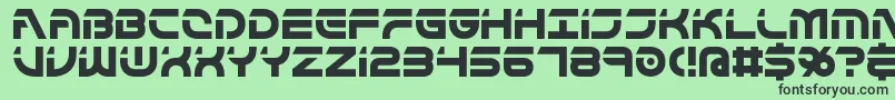 FlipsideBrk Font – Black Fonts on Green Background