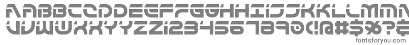 FlipsideBrk-fontti – harmaat kirjasimet valkoisella taustalla