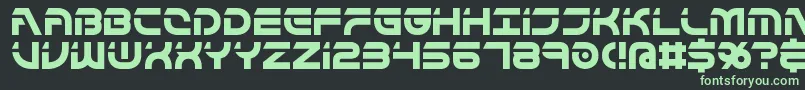 FlipsideBrk Font – Green Fonts on Black Background