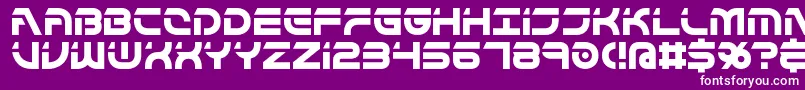 FlipsideBrk Font – White Fonts on Purple Background