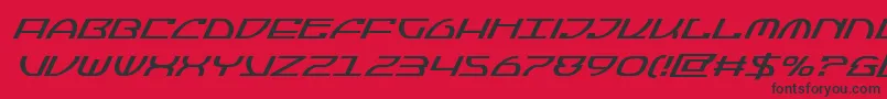 Jumptroopssuperital Font – Black Fonts on Red Background