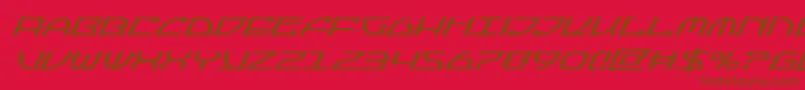Jumptroopssuperital Font – Brown Fonts on Red Background