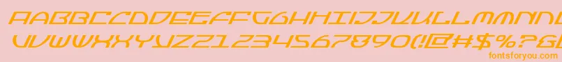 Jumptroopssuperital Font – Orange Fonts on Pink Background