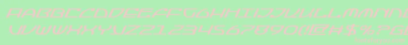 Jumptroopssuperital Font – Pink Fonts on Green Background