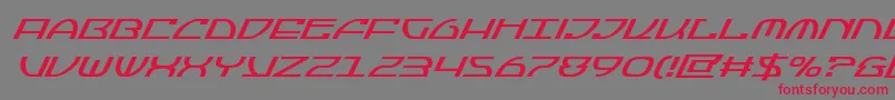 Jumptroopssuperital Font – Red Fonts on Gray Background