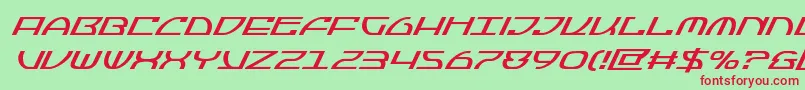 Jumptroopssuperital Font – Red Fonts on Green Background