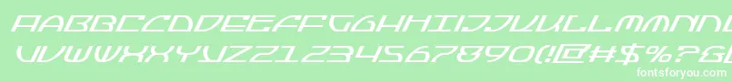 Jumptroopssuperital Font – White Fonts on Green Background