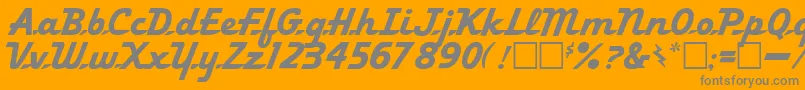 fuente LakeForest – Fuentes Grises Sobre Fondo Naranja