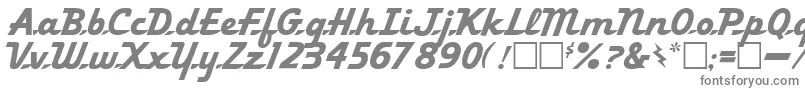 フォントLakeForest – 白い背景に灰色の文字