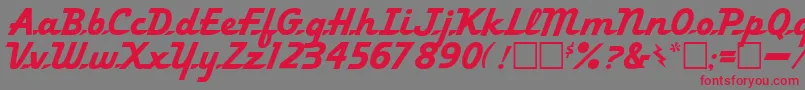 LakeForest Font – Red Fonts on Gray Background