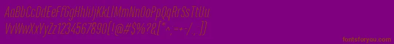 fuente MarianinaCnFyLightItalic – Fuentes Marrones Sobre Fondo Morado