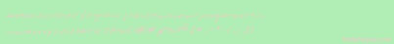 Zrylux Font – Pink Fonts on Green Background