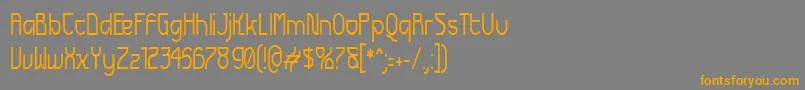 Futun Font – Orange Fonts on Gray Background