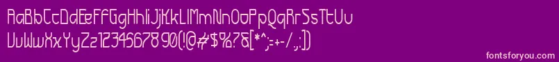 Futun Font – Pink Fonts on Purple Background