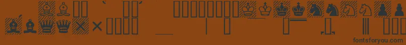 Casefont Font – Black Fonts on Brown Background