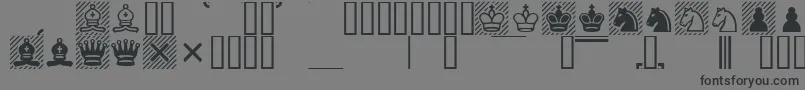 Casefont Font – Black Fonts on Gray Background