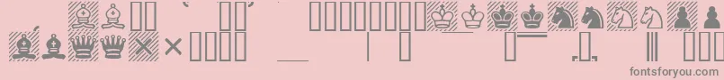 フォントCasefont – ピンクの背景に灰色の文字