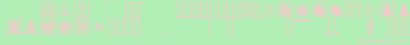 Saiba mais sobre a fonte Casefont Fonte Casefont – fontes rosa em um fundo verde