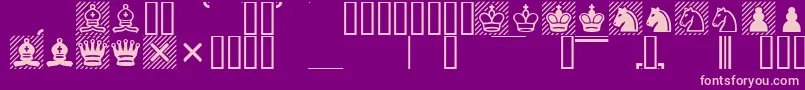 Police Casefont – polices roses sur fond violet