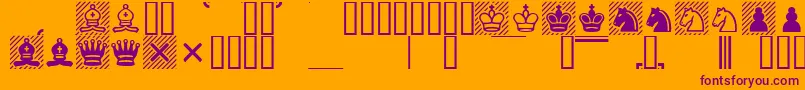 fuente Casefont – Fuentes Moradas Sobre Fondo Naranja