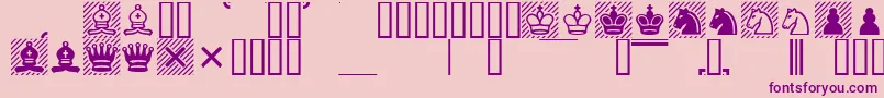 Weitere Informationen zur Casefont-Schriftart Casefont-Schriftart – Violette Schriften auf rosa Hintergrund