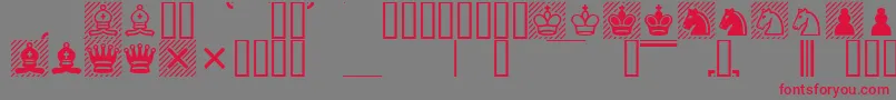 Шрифт Casefont – красные шрифты на сером фоне