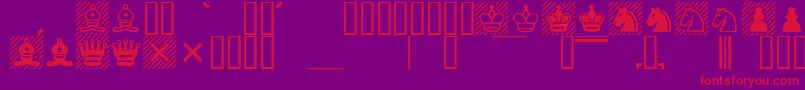 fuente Casefont – Fuentes Rojas Sobre Fondo Morado