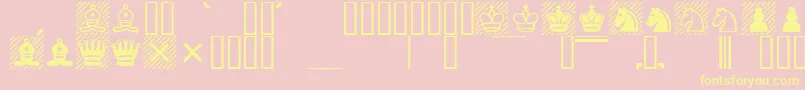 Casefont Font – Yellow Fonts on Pink Background