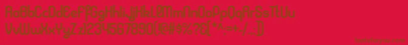 Police KleptocracyrgRegular – polices brunes sur fond rouge