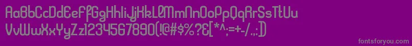 KleptocracyrgRegular Font – Gray Fonts on Purple Background