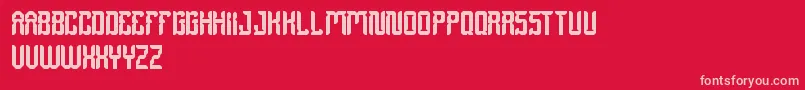 DayakShield Font – Pink Fonts on Red Background