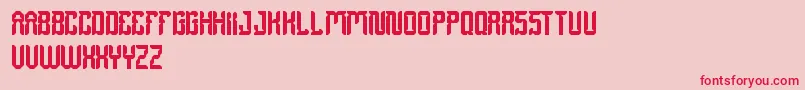 DayakShield Font – Red Fonts on Pink Background