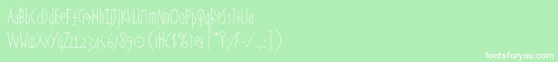 EtruscanLetPlain.1.0 Font – White Fonts on Green Background