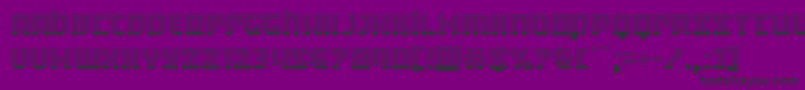 フォントCrazyivangrad – 紫の背景に黒い文字