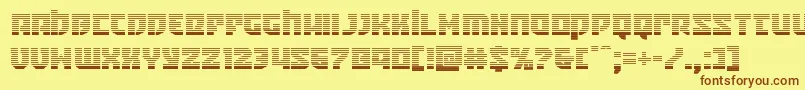 Crazyivangrad Font – Brown Fonts on Yellow Background