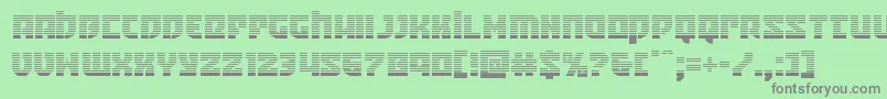 Crazyivangrad Font – Gray Fonts on Green Background