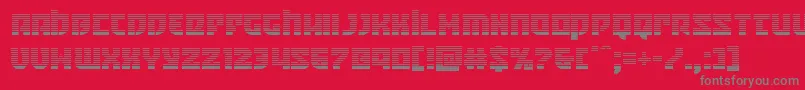 Crazyivangrad-Schriftart – Graue Schriften auf rotem Hintergrund