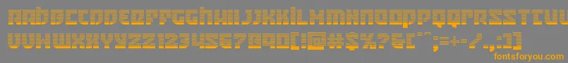 Crazyivangrad Font – Orange Fonts on Gray Background