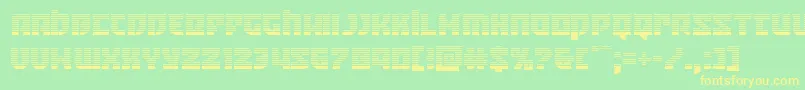 Crazyivangrad Font – Yellow Fonts on Green Background