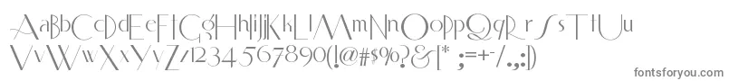 Smartfrocksnf-fontti – harmaat kirjasimet valkoisella taustalla